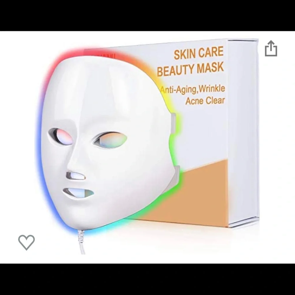 LED 7 Colors Red and Blue Light Therapy Mask. NEW!